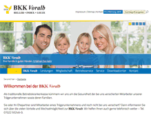 Tablet Screenshot of bkk-voralb.de